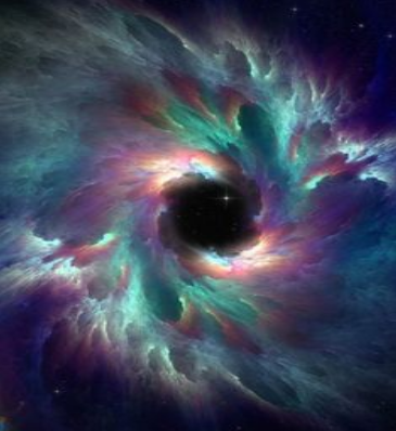 Tak nějak může vypadat černá díra. My ji ale vidět nemůžeme, ta díra všechny naše fotony pohltí