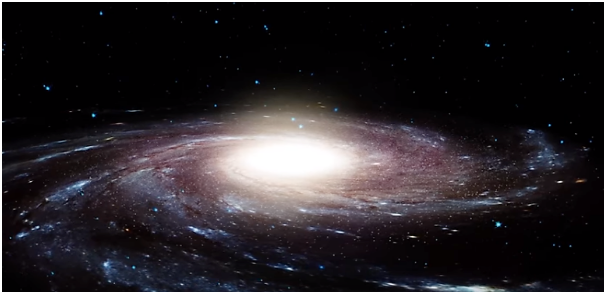 Náš nejbližší soused – galaxie Andromeda. Je větší než naše Mléčná dráha a je od nás vzdálená 2,5 milionů světelných let