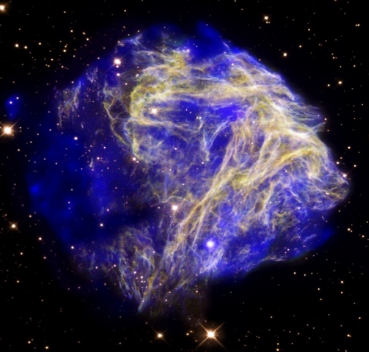 Obří globule, ze které vznikla naše sluneční soustava. 