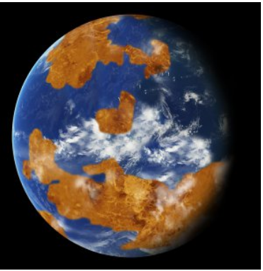 Takhle nějak mohla vypadat kdysi Venuše. Jako u nás.